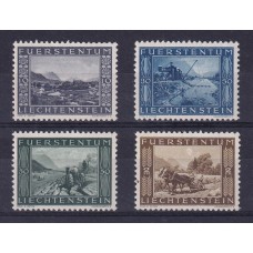 LIECHTENSTEIN 1943 Yv 193/6 SERIE COMPLETA DE ESTAMPILLAS NUEVAS MINT 12 EUROS